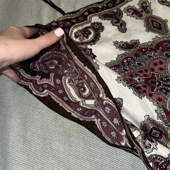 BCX Faux  Silk Scarf Blouse - Picture 3 of 9